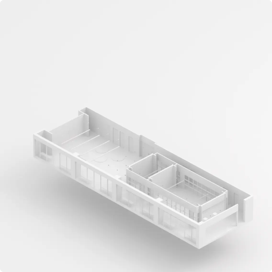 Maquette BIM architecturale – plan de niveau